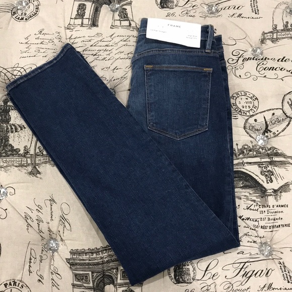 FRAME Le High Ankle Straight Leg Jeans - Picture 9 of 9